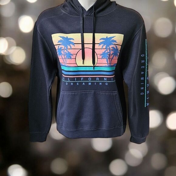 CALL YOUR MOTHER Women's California Dreaming Hooded Pullover Sweatshirt Size L - Picture 1 of 14